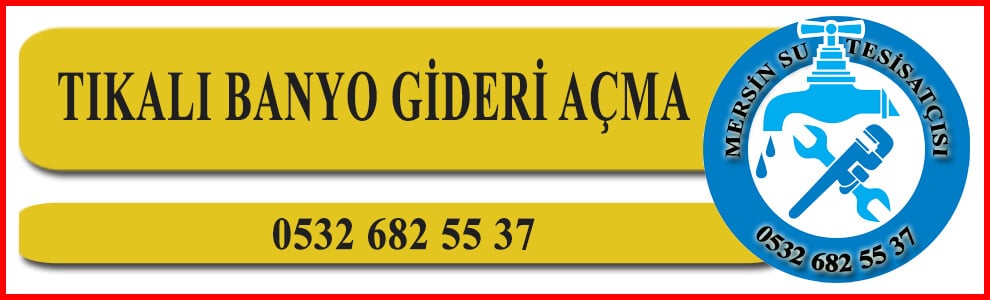 Tıkalı Banyo Gideri Açma Mersin